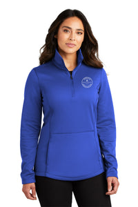 Ladies Port Authority® Smooth Fleece 1/4-Zip - True Royal