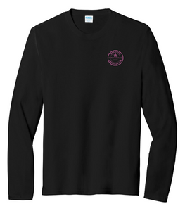 NCSA Port & Company Tri-Blend Long Sleeve Tee - Black (Pink Logo)