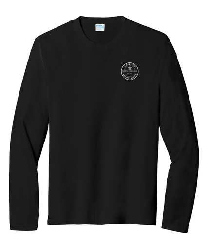 NCSA Port & Company Tri-Blend Long Sleeve Tee - Black (White Logo)