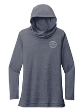 Sport-Tek® Women's PosiCharge ® Tri-Blend Wicking Long Sleeve Hoodie - True Navy Heather