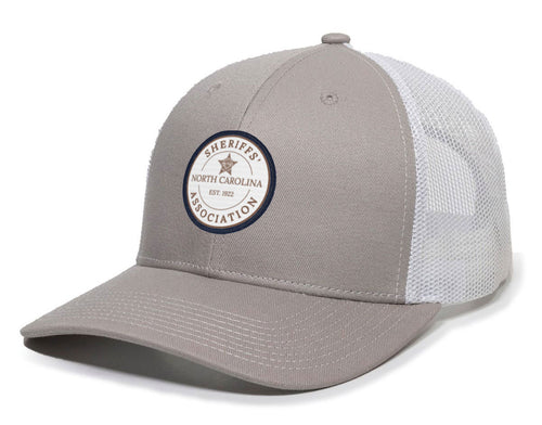 NCSA Front Patch Outdoor Trucker Cap - Light Grey/White