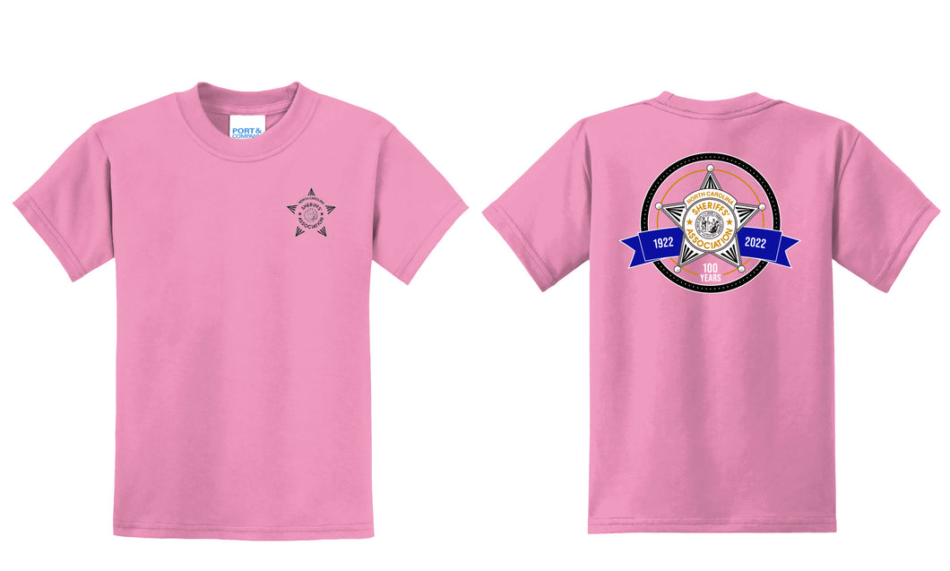 NCSA 100th Anniversary Youth T-Shirt - Candy Pink